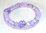 Spiralarmband - violett & flieder -