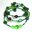 Spiralarmband - grün & schwarz -