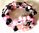 Spiralarmband - rosa & schwarz -